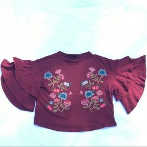 Blu Pepper Embroidered top